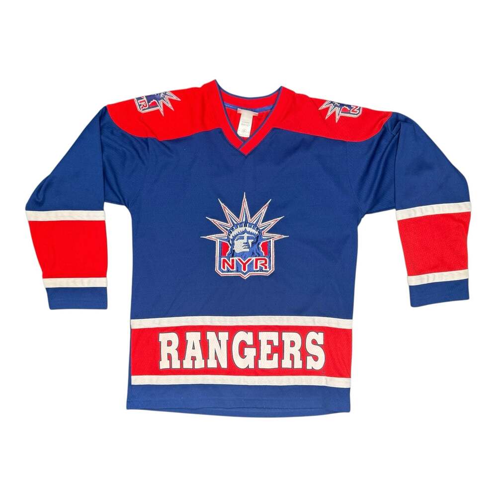 Vintage New York Rangers Brian Leetch Lady Liberty Hockey Jersey Size XL
